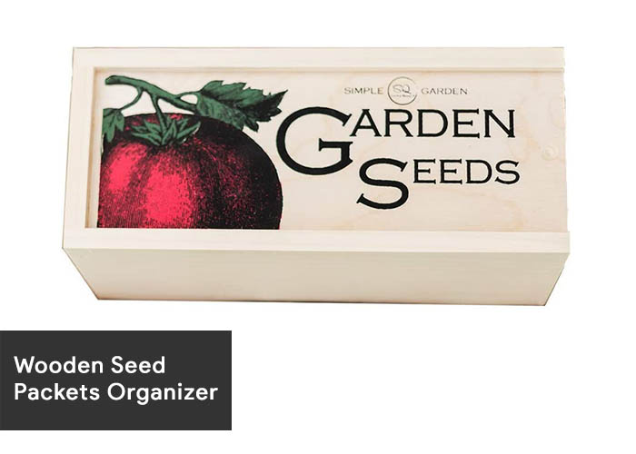 14-Wooden Seed Packets Organizer